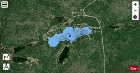 Greenpike (Pike) Lake depth contour Map - i-Boating App - Satellite