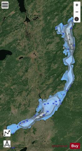 Pace Lake depth contour Map - i-Boating App - Satellite