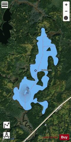 Lake Carleton depth contour Map - i-Boating App - Satellite