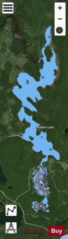 Austen Lake depth contour Map - i-Boating App - Satellite