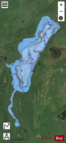 Fido Lake depth contour Map - i-Boating App - Satellite