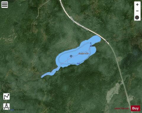 Saniga Lake depth contour Map - i-Boating App - Satellite