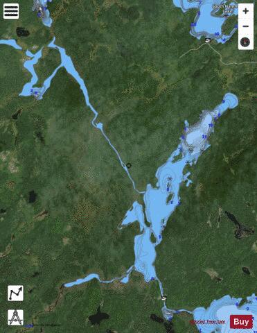 Obatanga Lake depth contour Map - i-Boating App - Satellite