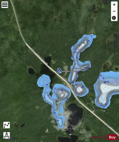 Parkinsons Pothole depth contour Map - i-Boating App - Satellite