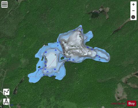 Aloft Lake depth contour Map - i-Boating App - Satellite