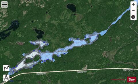 Carlyle Lake depth contour Map - i-Boating App - Satellite
