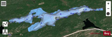 Kimber Lake depth contour Map - i-Boating App - Satellite