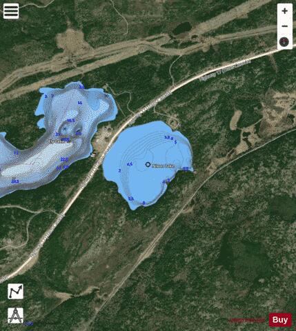Nixon Lake depth contour Map - i-Boating App - Satellite