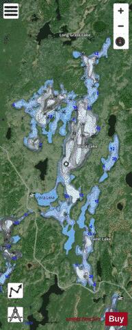 Vista Lake (Twist Lake) depth contour Map - i-Boating App - Satellite