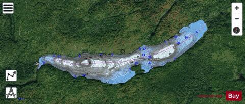 Guilmette Lake depth contour Map - i-Boating App - Satellite