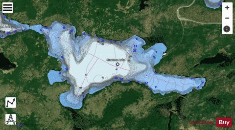 Stratton Lake depth contour Map - i-Boating App - Satellite