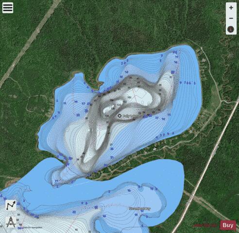 Polly Lake depth contour Map - i-Boating App - Satellite