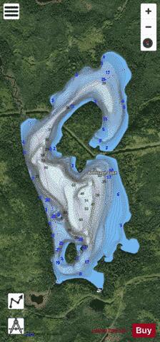 Armitage Lake depth contour Map - i-Boating App - Satellite
