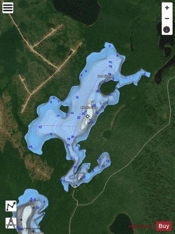 Ritchie Lake depth contour Map - i-Boating App - Satellite