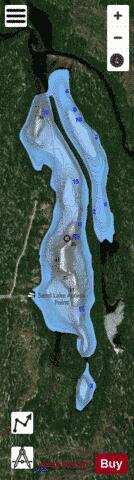 Big Indian Lake depth contour Map - i-Boating App - Satellite