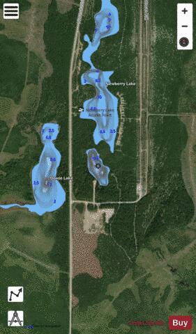 Lake Tie depth contour Map - i-Boating App - Satellite