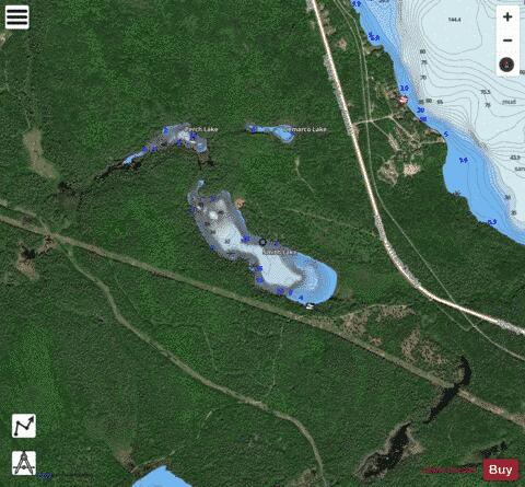 Smith Lake depth contour Map - i-Boating App - Satellite