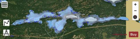 McConnell Lake depth contour Map - i-Boating App - Satellite