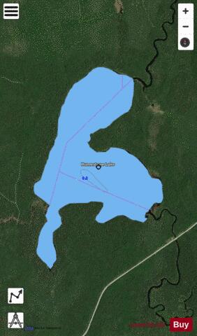 Humestone Lake depth contour Map - i-Boating App - Satellite