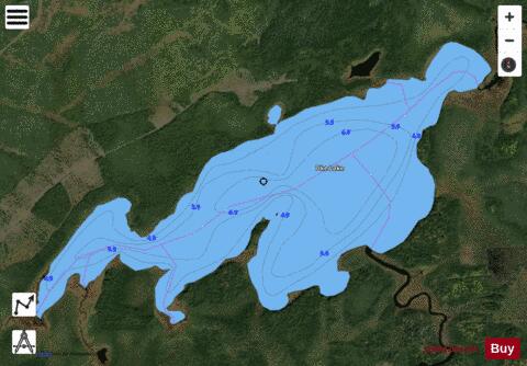 Oke Lake depth contour Map - i-Boating App - Satellite
