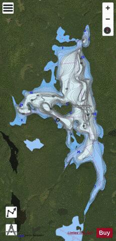 Kokoko Lake depth contour Map - i-Boating App - Satellite