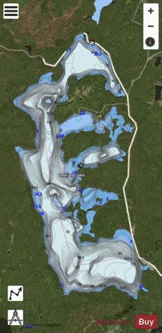 Emerald Lake depth contour Map - i-Boating App - Satellite