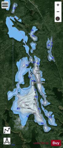 Ketchini Lake depth contour Map - i-Boating App - Satellite