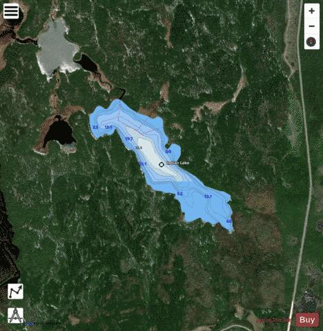 Indian Lake depth contour Map - i-Boating App - Satellite