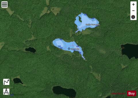 Kawa Lake depth contour Map - i-Boating App - Satellite