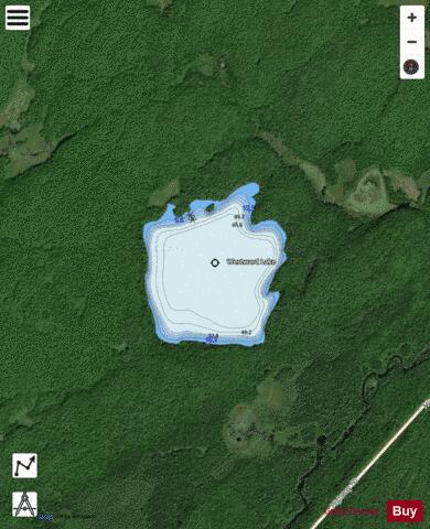 Westward Lake depth contour Map - i-Boating App - Satellite