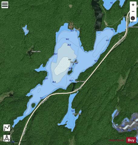 Tea Lake depth contour Map - i-Boating App - Satellite