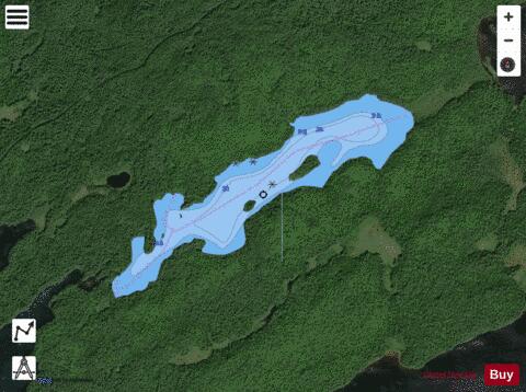 Robinson Lake depth contour Map - i-Boating App - Satellite
