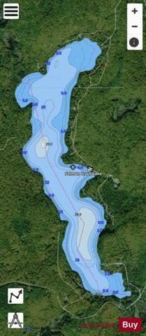 Salmon Trout Lake depth contour Map - i-Boating App - Satellite