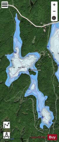 Little Bob Lake depth contour Map - i-Boating App - Satellite