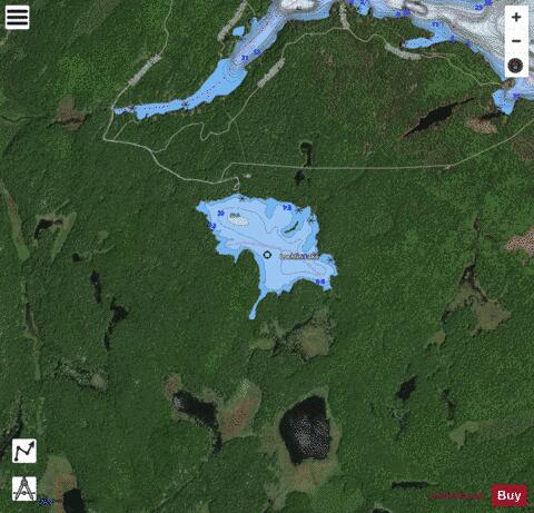 Lochlin Lake depth contour Map - i-Boating App - Satellite