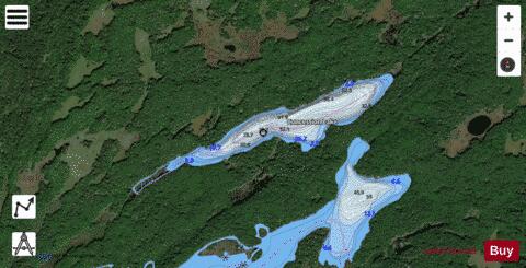 Concession Lake depth contour Map - i-Boating App - Satellite