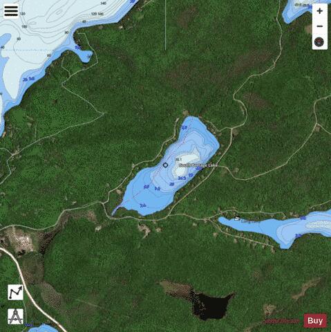 South Portage Lake depth contour Map - i-Boating App - Satellite