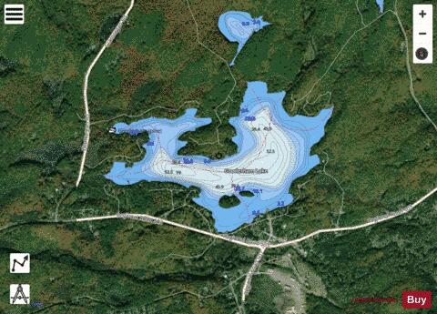 Gooderham Lake depth contour Map - i-Boating App - Satellite