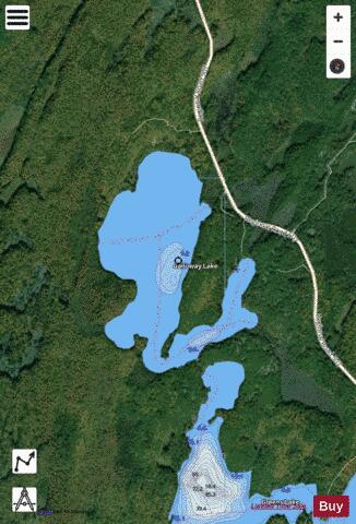 Galloway Lake depth contour Map - i-Boating App - Satellite