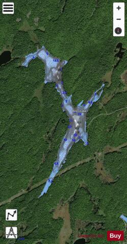 Beer Lake depth contour Map - i-Boating App - Satellite