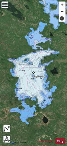 Wingiskus Lake depth contour Map - i-Boating App - Satellite