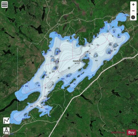 Christie Lake depth contour Map - i-Boating App - Satellite