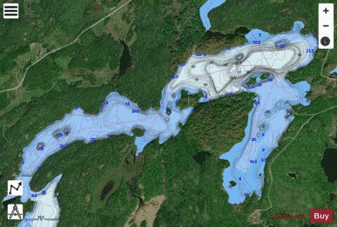 Lost Bay depth contour Map - i-Boating App - Satellite