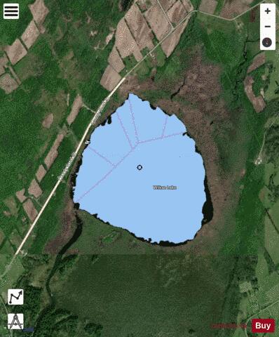 Wiltse Lake depth contour Map - i-Boating App - Satellite