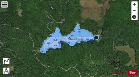 Deermeadow Lake depth contour Map - i-Boating App - Satellite