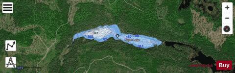 Piglet Lake depth contour Map - i-Boating App - Satellite