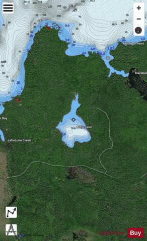 Billys Lake depth contour Map - i-Boating App - Satellite