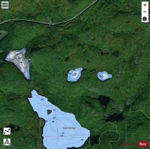 Little Beaver Lake depth contour Map - i-Boating App - Satellite