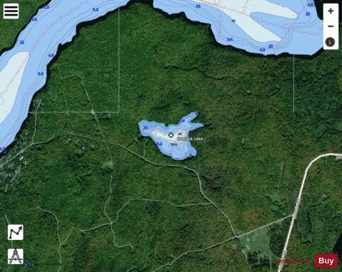 Norlock Lake depth contour Map - i-Boating App - Satellite