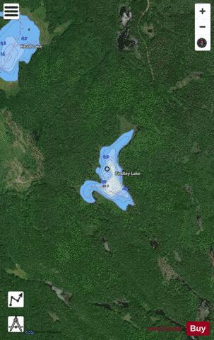Findlay Lake depth contour Map - i-Boating App - Satellite